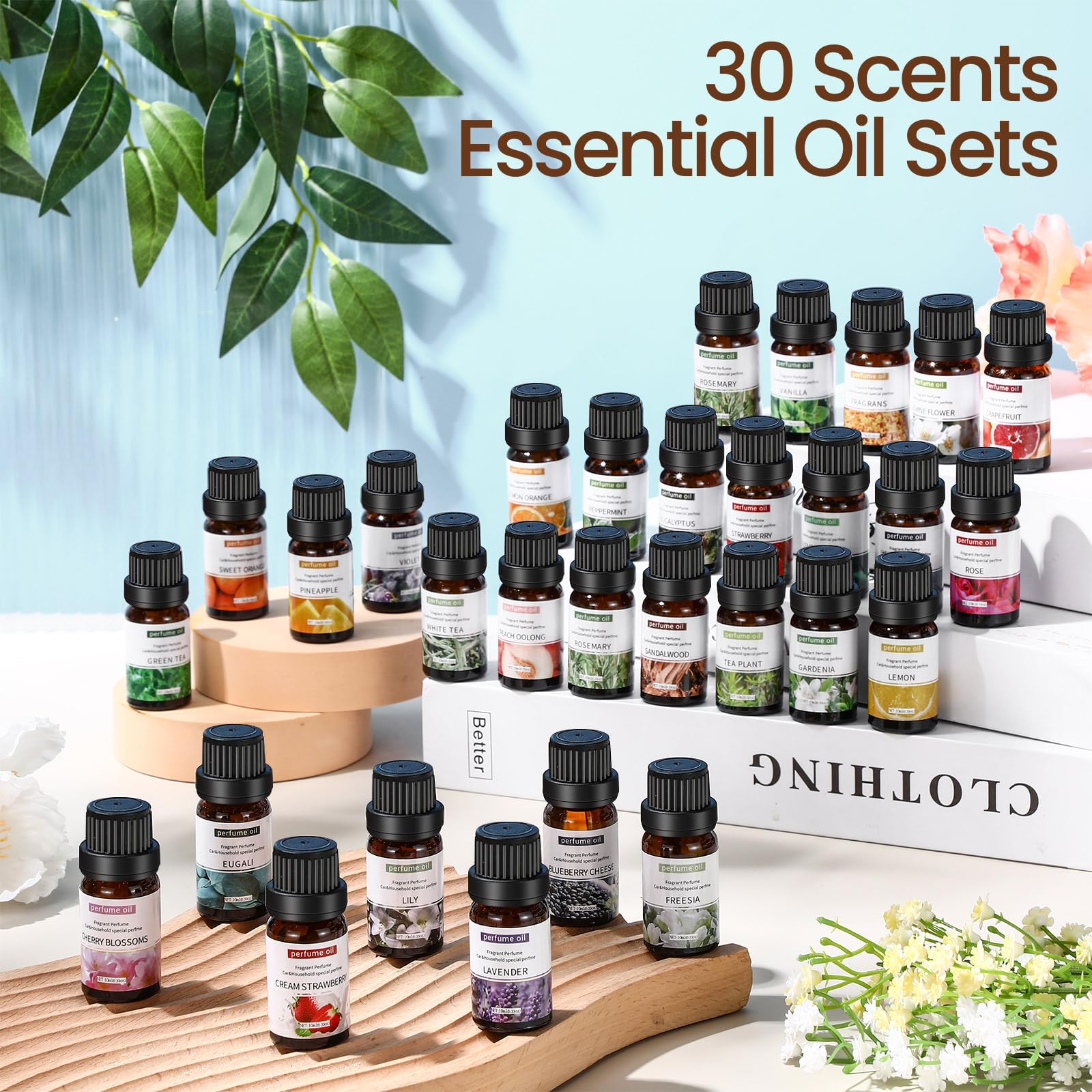 Amazon.com: Nuanchu 90 Essential Oils Set for Diffusers